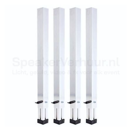 Podiumpoten Verstelbaar 80-140 cm (Set van 4 Stuks) Huren | Professionele Podiumonderdelen | SpeakerVerhuur.nl Verstelbare podiumpoten van 80-140 cm set van 4 stuks huren voor podiumdelen, evenementen, presentaties en optredens