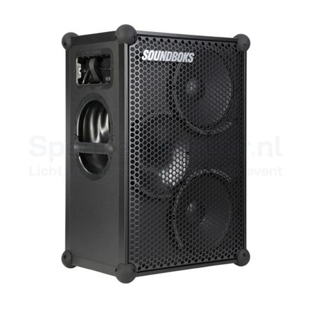 Soundboks 3 huren met krachtige draadloze Bluetooth speaker voor feesten, evenementen en buitenlocaties