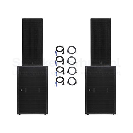 Speakerset 400 Personen Huren | 2x RCF SUB 8006-AS + 2x RCF NX 985-A | SpeakerVerhuur.nl Speakerset voor 400 personen met 2x RCF SUB 8006-AS en 2x RCF NX 985-A huren voor festivals, evenementen en grote feesten