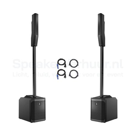 Speakerset 60 Personen (Zwart) Huren | 2x EV Evolve 30M | SpeakerVerhuur.nl Speakerset voor 60 personen met 2x zwarte EV Evolve 30M huren voor presentaties, feesten en evenementen