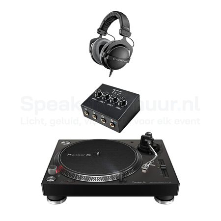 Vinyl Platenspeler Luisterset 1 Persoon Huren | Complete Vinyl Luisterset | SpeakerVerhuur.nl Vinyl platenspeler luisterset voor 1 persoon huren inclusief draaitafel, koptelefoon en hoogwaardige audioapparatuur
